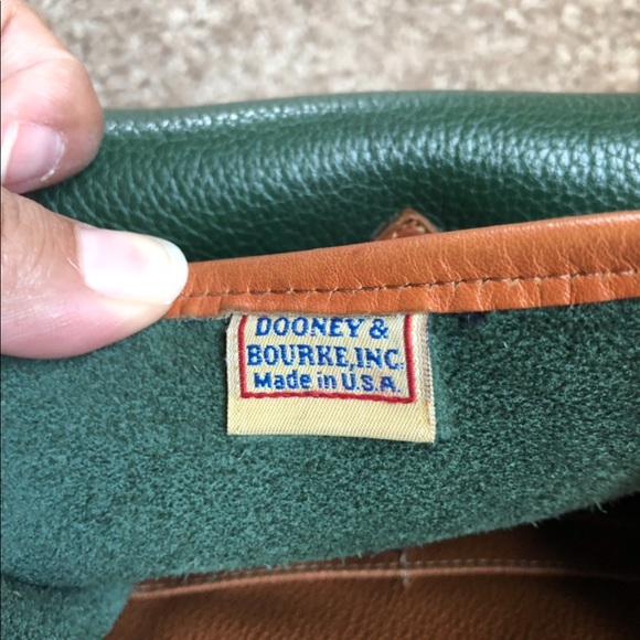 Dooney and Burke Hunter green purse - Picture 6 of 8